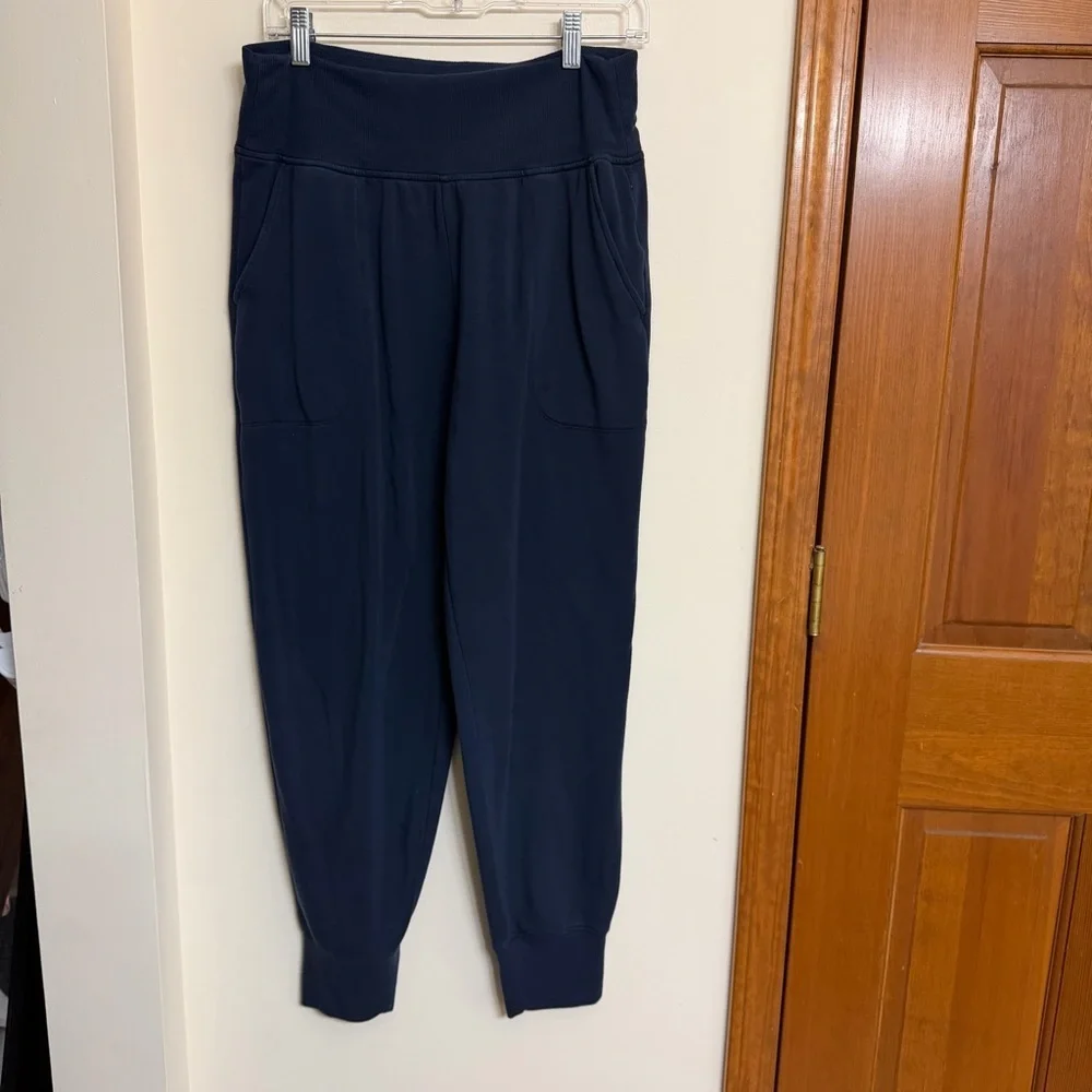 Athleta Navy High-Rise Jogger Pants